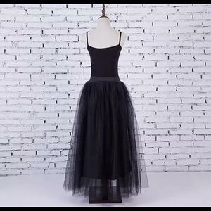 Long Tulle Skirt